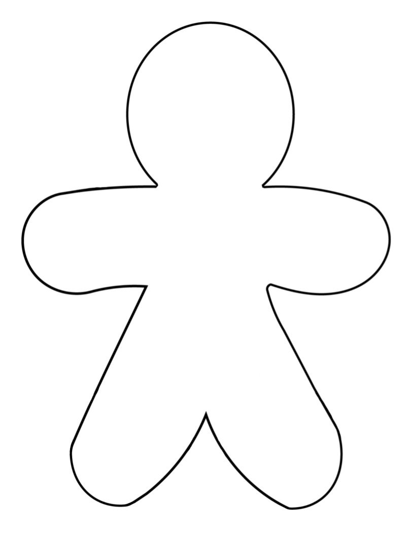 Disguise a gingerbread man template and unicorn disguise