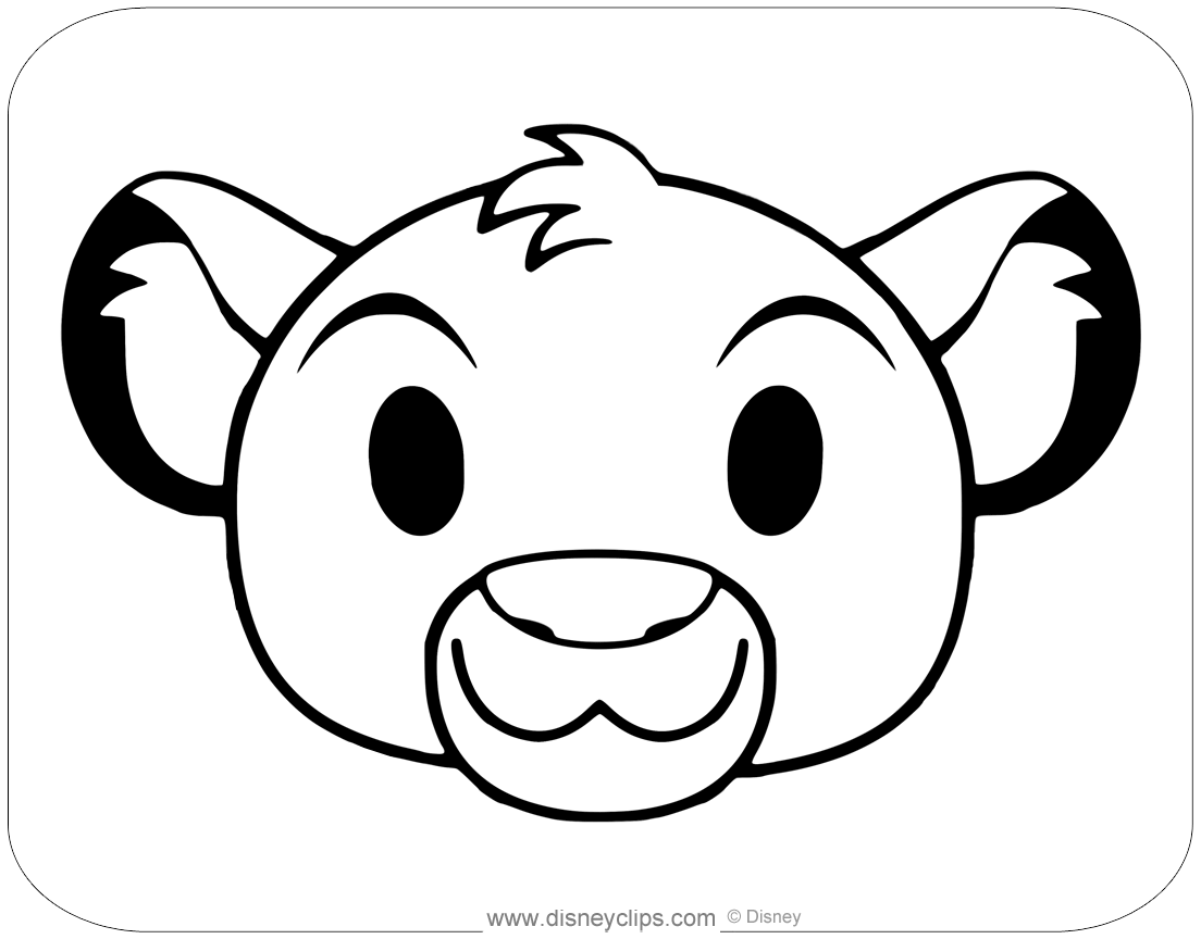 Disney emojis coloring pages