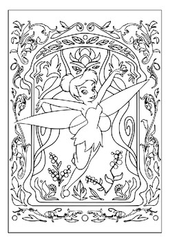 Explore the disney magical universe with our adult coloring pages collection