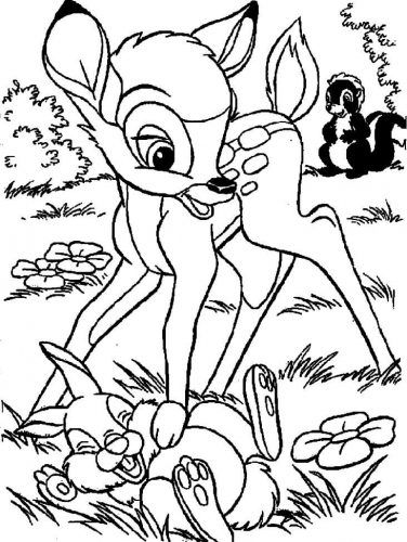 Disney bambi coloring page turkau love coloring pages animal coloring pages coloring pages