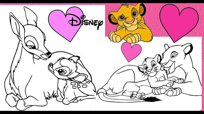 Disney animals coloring pages coloring book