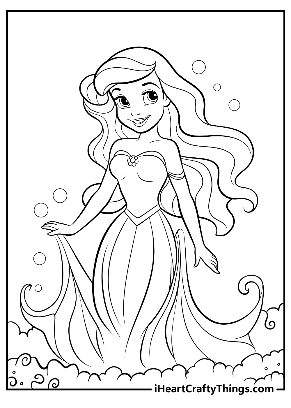 Printable ariel coloring pages updated