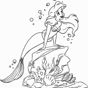 Ariel coloring pages printable for free download