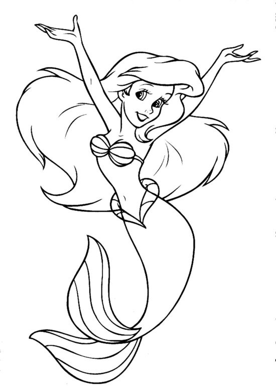 Ariel coloring pages