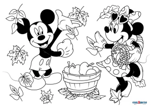 Free printable disney fall coloring pages for kids