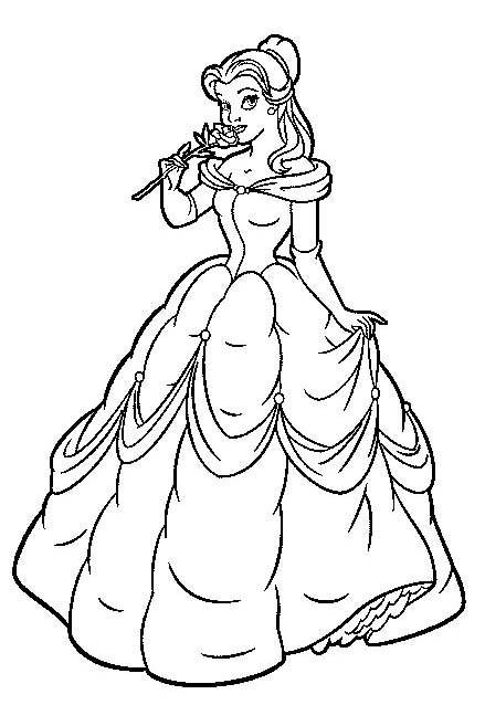 Coloring pages princess belleng pages phenomenal picture ideas disney princess belle coloring sheet disney beauty smile