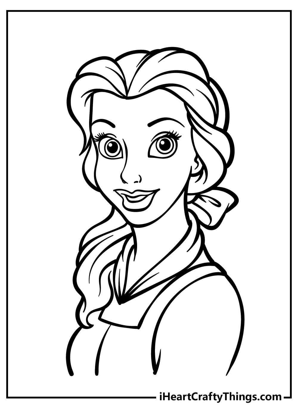 Belle coloring pages free printables