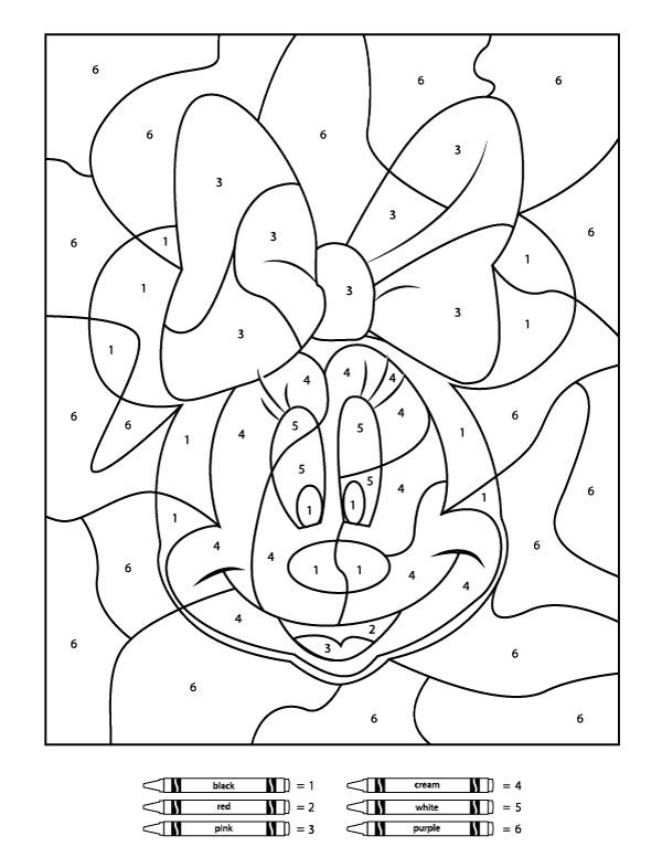Free disney color by number printables for kids disney coloring sheets disney coloring pages free coloring pages