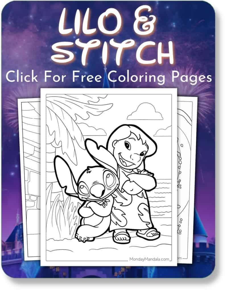 Disney coloring pages free pdf printables