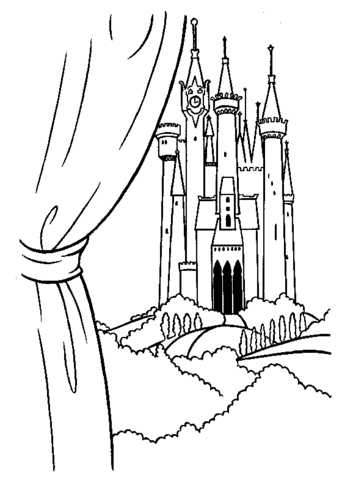 The princes castle coloring page free printable coloring pages