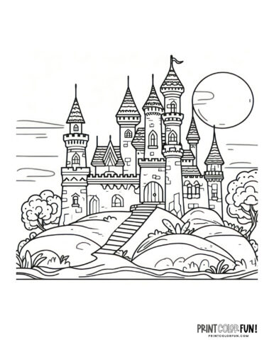 Fun castle clipart coloring pages inspiration creative projects for curious kids at
