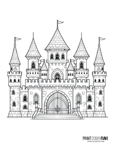 Fun castle clipart coloring pages inspiration creative projects for curious kids at