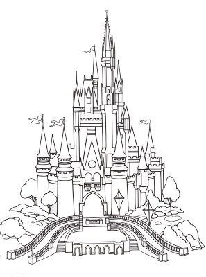 Cartoons coloring pages cinderella castle coloring pages coloriage chateau pages de coloriage disney coloriage