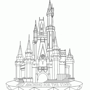 Disney castle coloring pages printable for free download