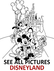 Disneyland castle coloring page sheet