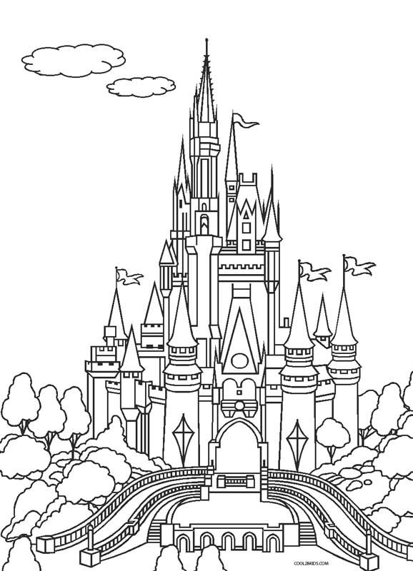Cinderella castle coloring pages printable castle coloring page cinderella coloring pages disney castle drawing