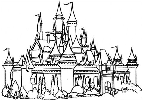 Disney castle free printable disney coloring pages pagine da colorare disney pagine di libro da colorare pagine da colorare per adulti