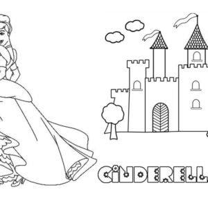 Disney castle coloring pages printable for free download
