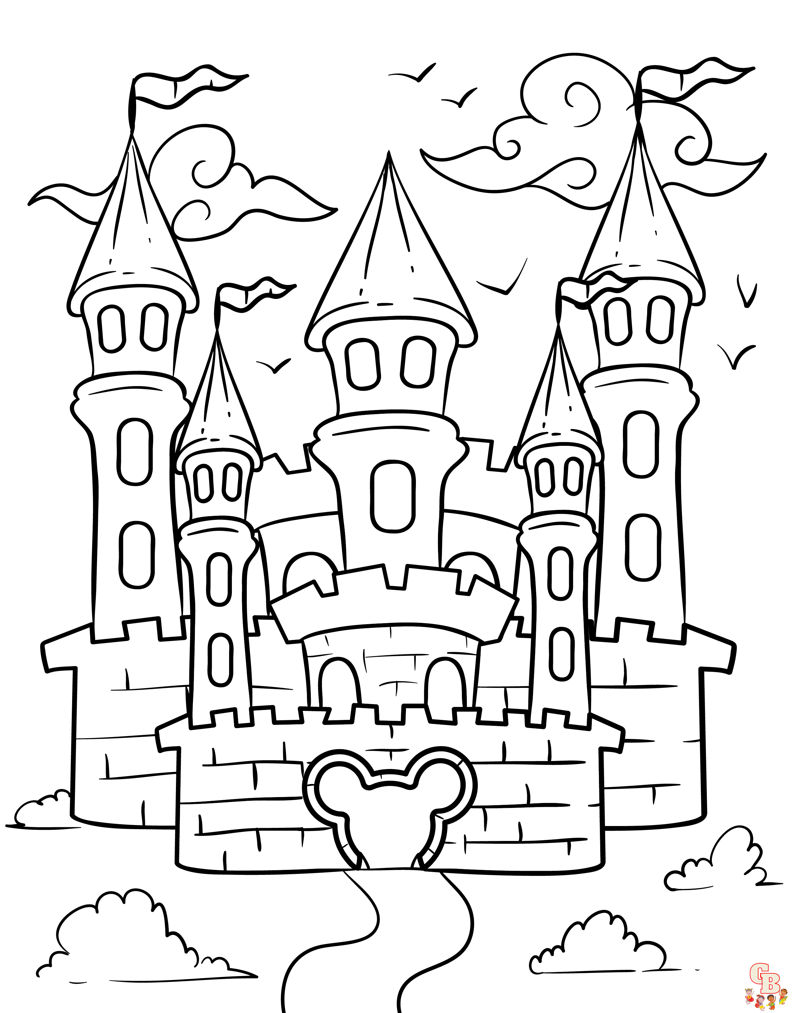 Castle coloring pages