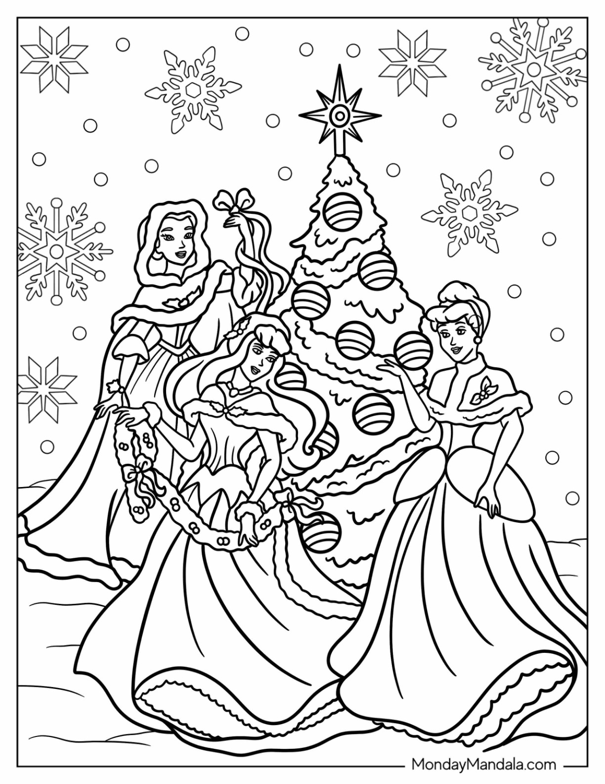 Disney christmas coloring pages free pdf printables