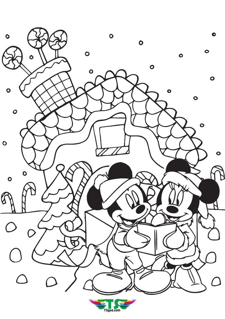 Mickey and minnie disney christmas coloring pages christmas coloring sheets christmas colors kids christmas coloring pages