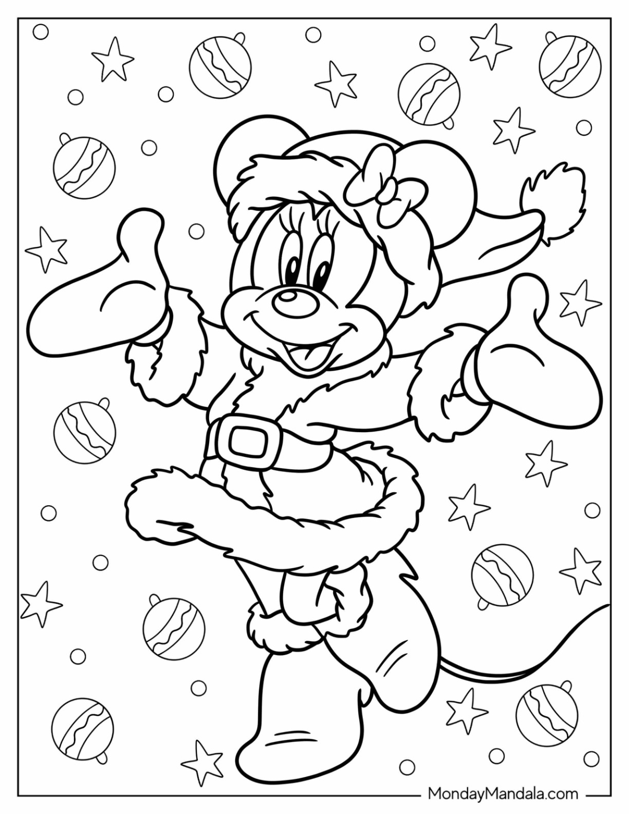 Disney christmas coloring pages free pdf printables