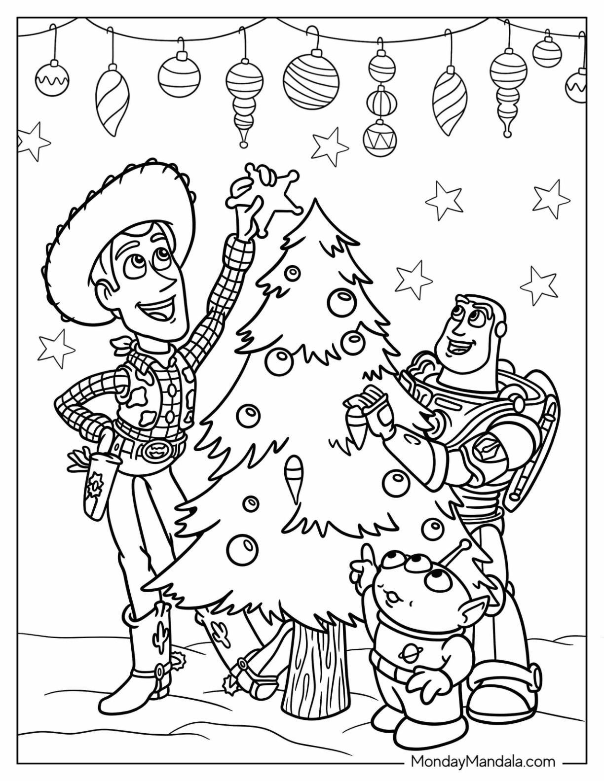 Disney christmas coloring pages free pdf printables