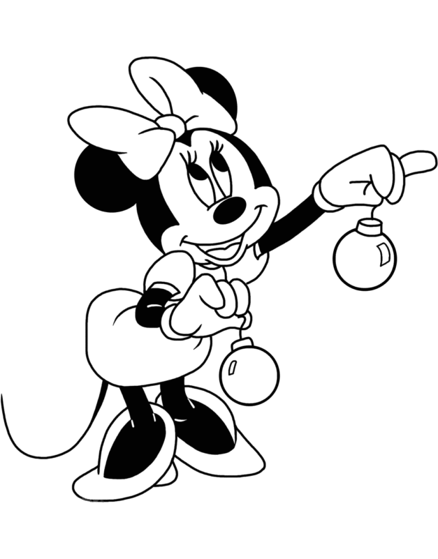 Disney christmas coloring pages