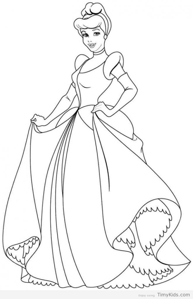 Disney princess coloring pages cinderella cinderella coloring pages disney princess colors princess coloring pages