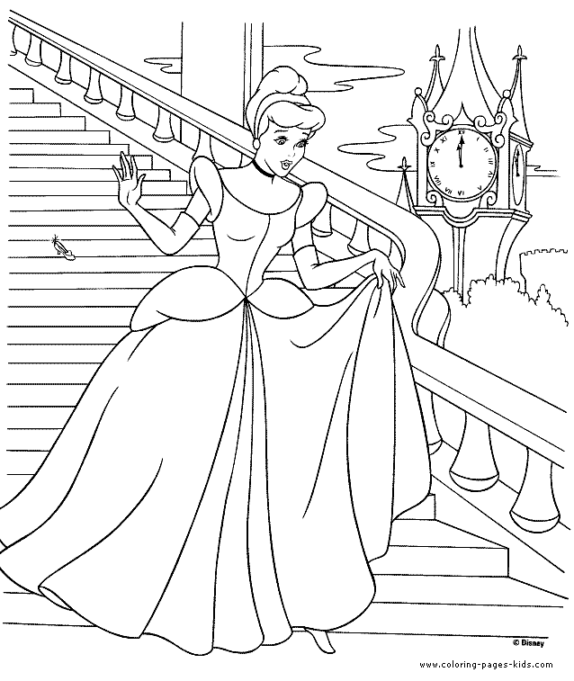 Cinderella coloring pages