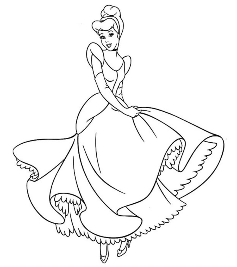 Top free printable cinderella coloring pages online