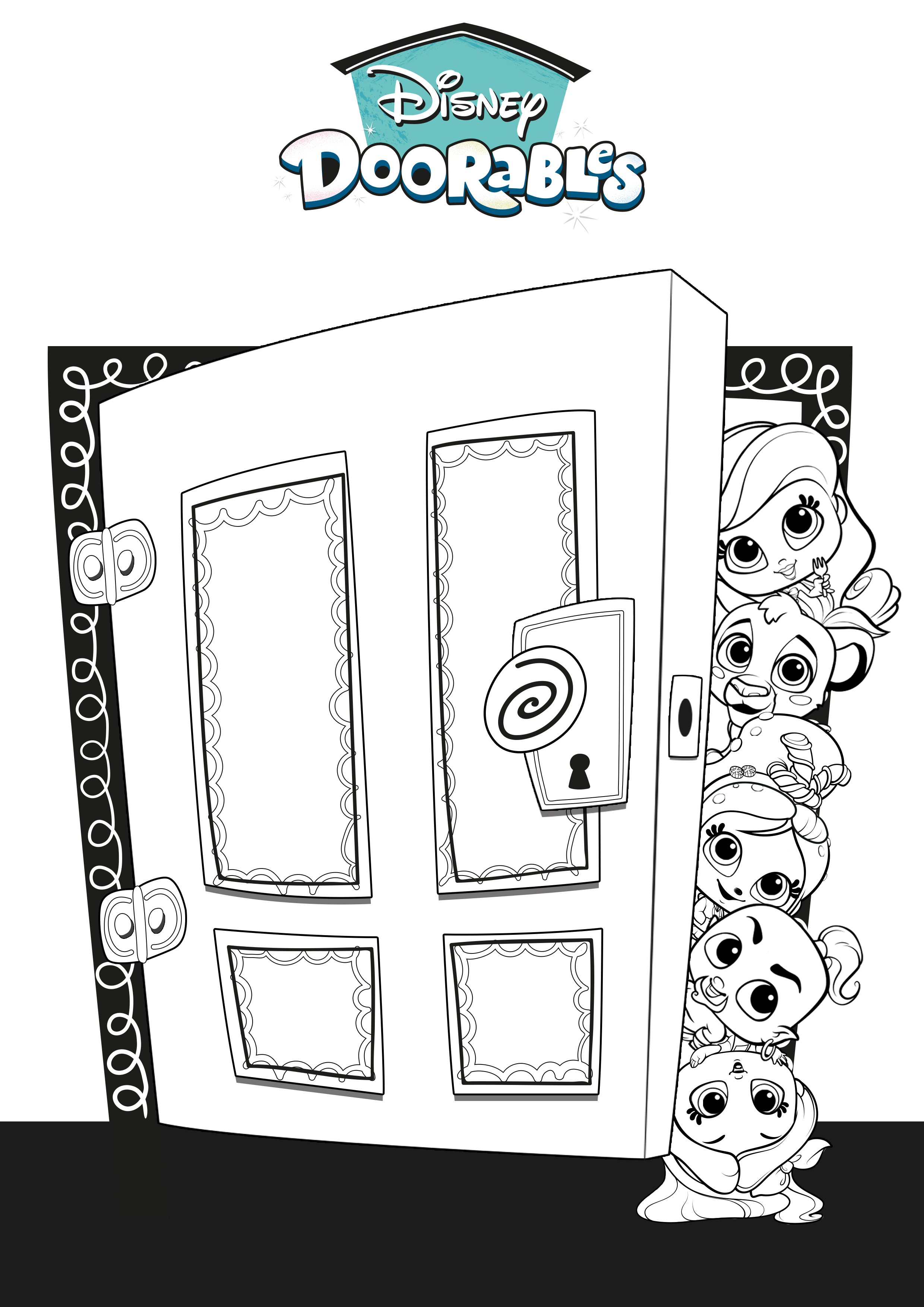 Download your doorables world colouring sheets