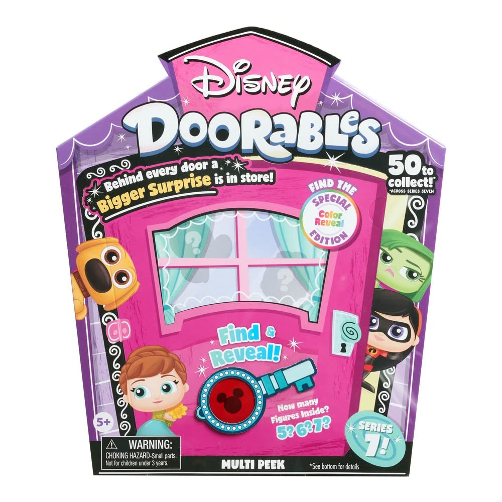 Disney doorables multi peek series collectible blind bag inspired mini figures sofficially licensed kids toys for ages up by just play toys games