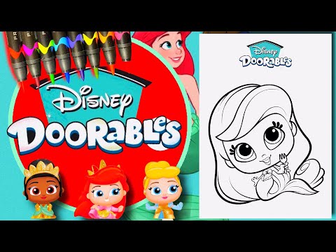 Coloring disney doorables princess ariel disney doorables coloring pages