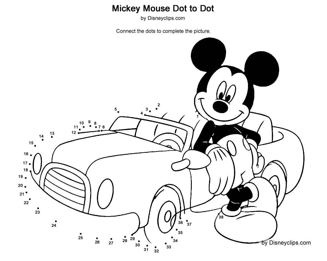 Printable disney dot