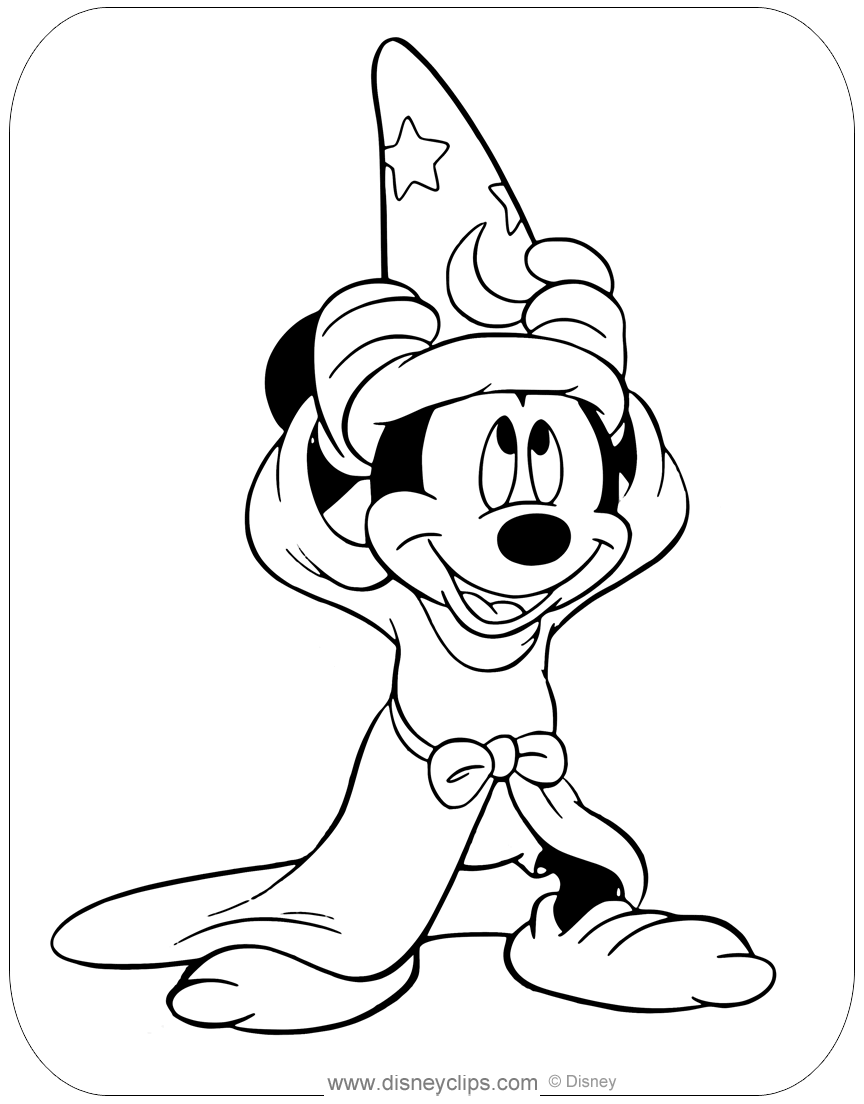 Fantasia coloring pages mickey mouse coloring pages mickey mouse drawings mickey coloring pages