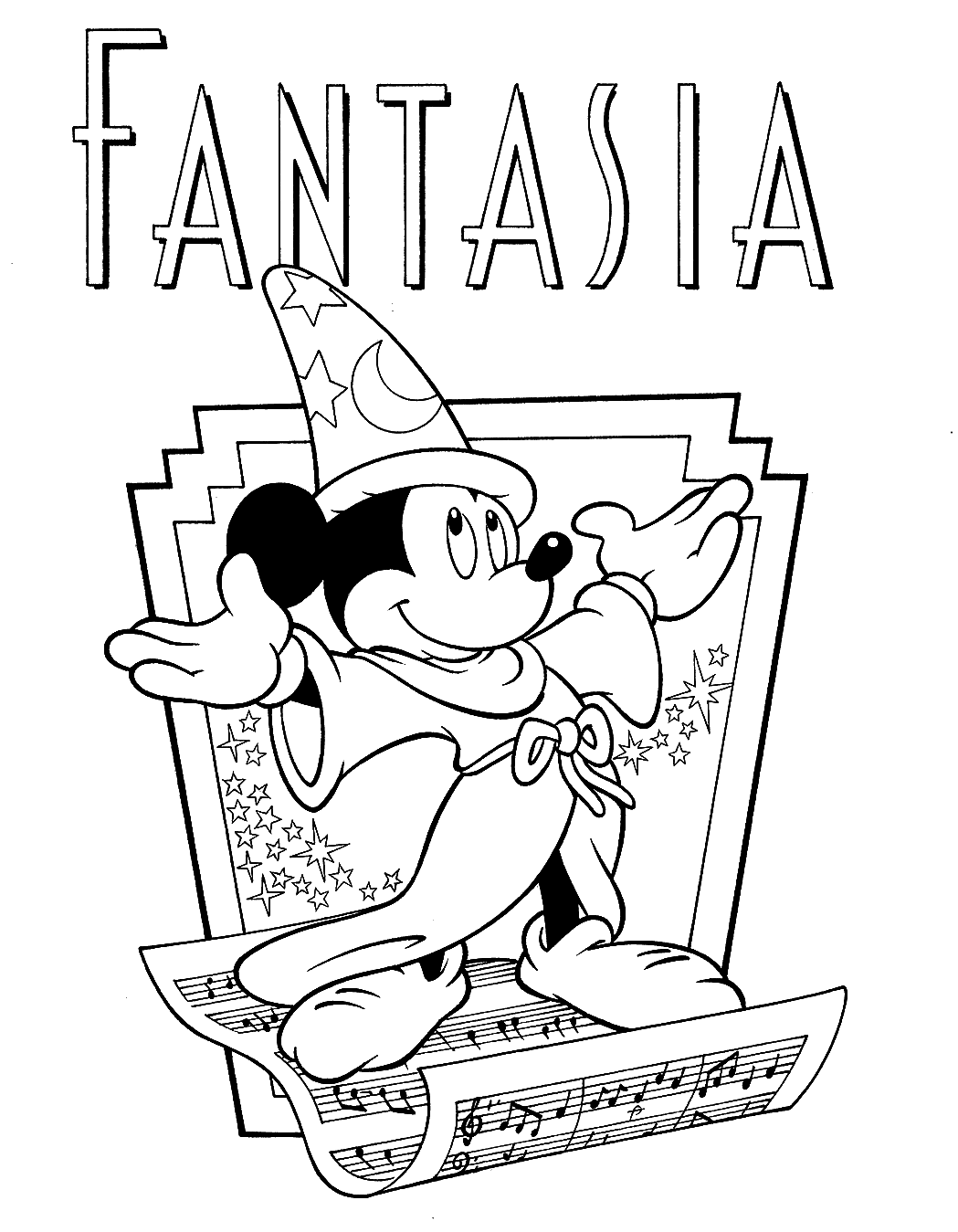 Fantasia coloring pages