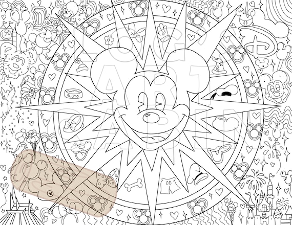 Mickey mouse coloring page