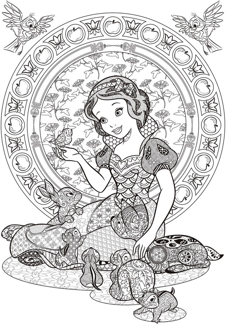 Disney coloring pages for adults