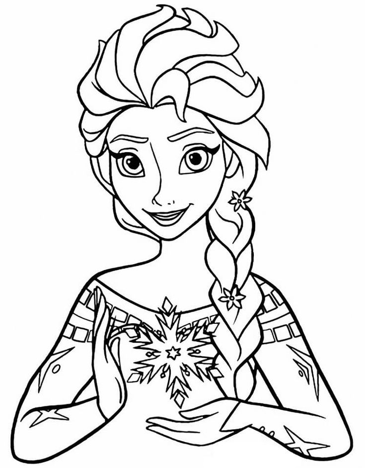 Free printable elsa coloring pages for kids