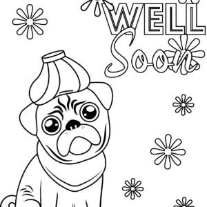 Get well soon coloring pages printable for free download