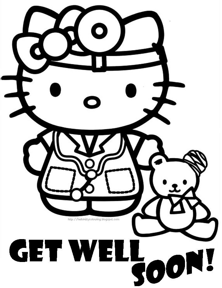 Brighten someones day with hello kitty coloring pages