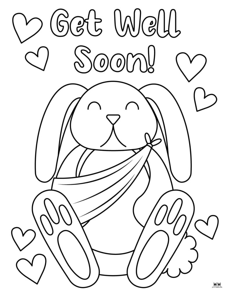 Get well soon coloring pages