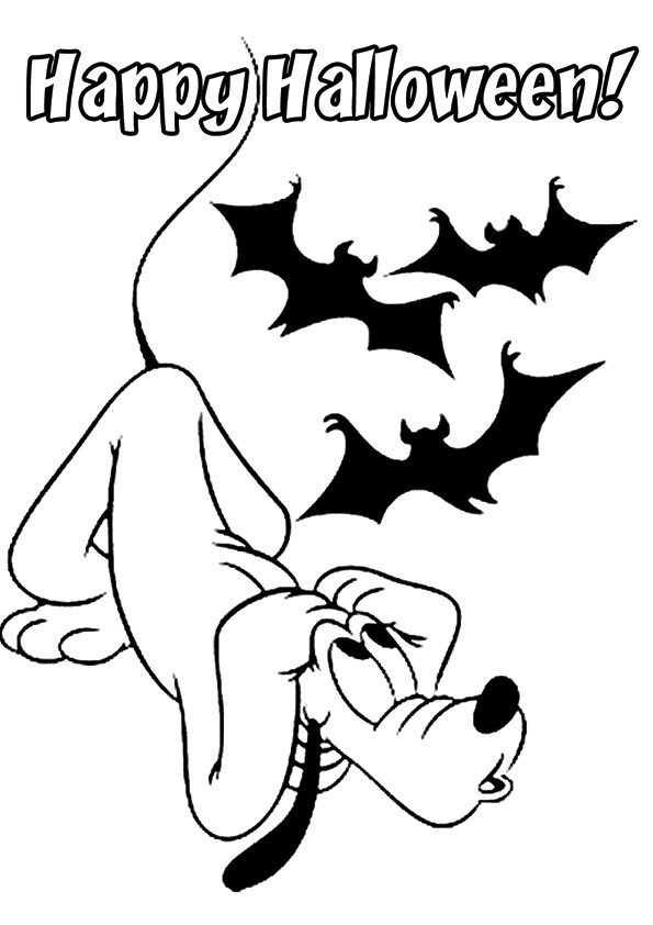 Disney halloween coloring pages