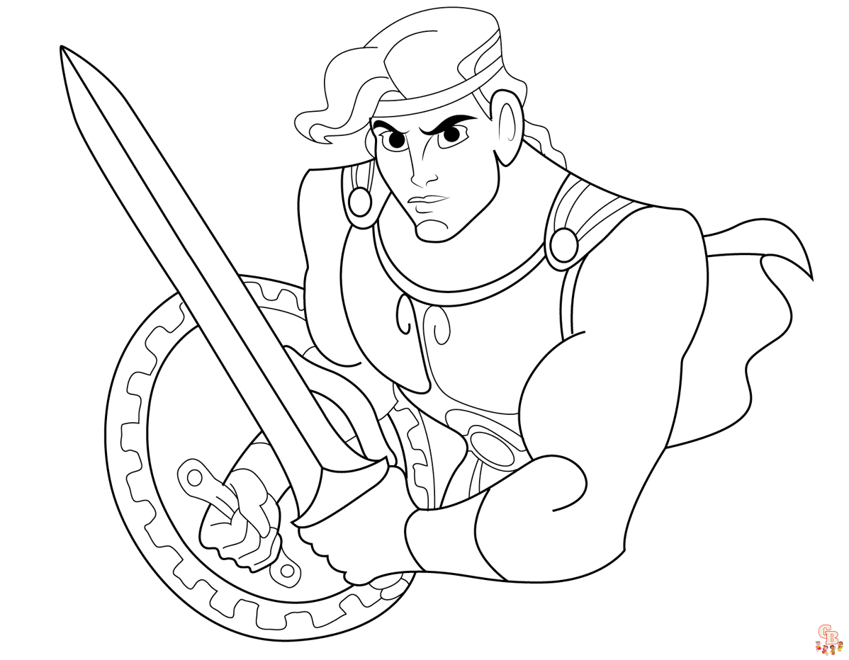 Printable hercules coloring pages free for kids and adults