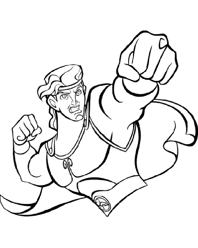 Free printable hercules coloring pages for kids