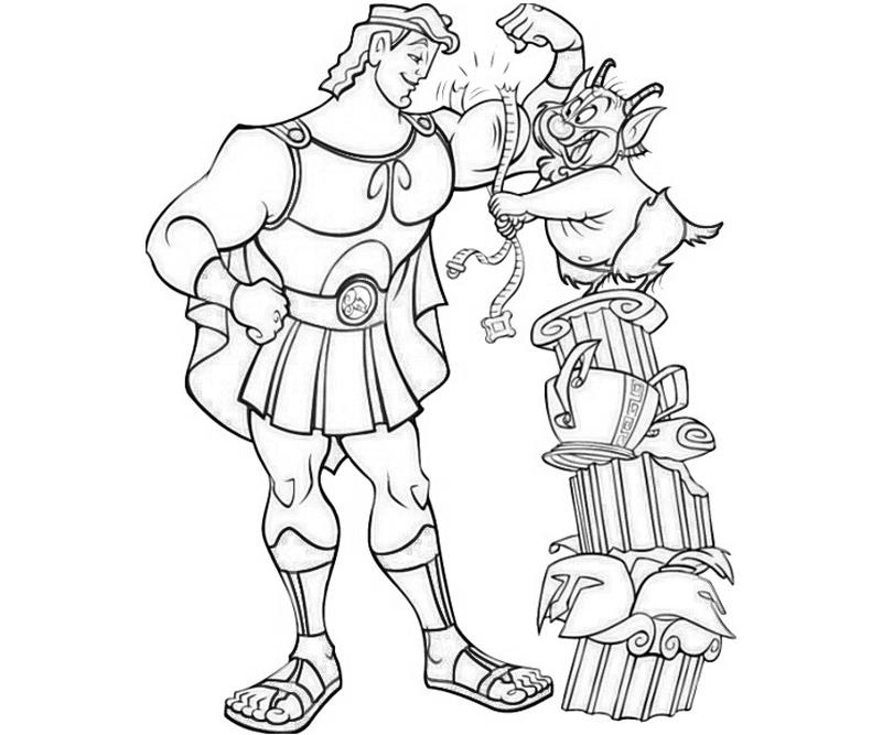 Free printable hercules coloring pages for kids