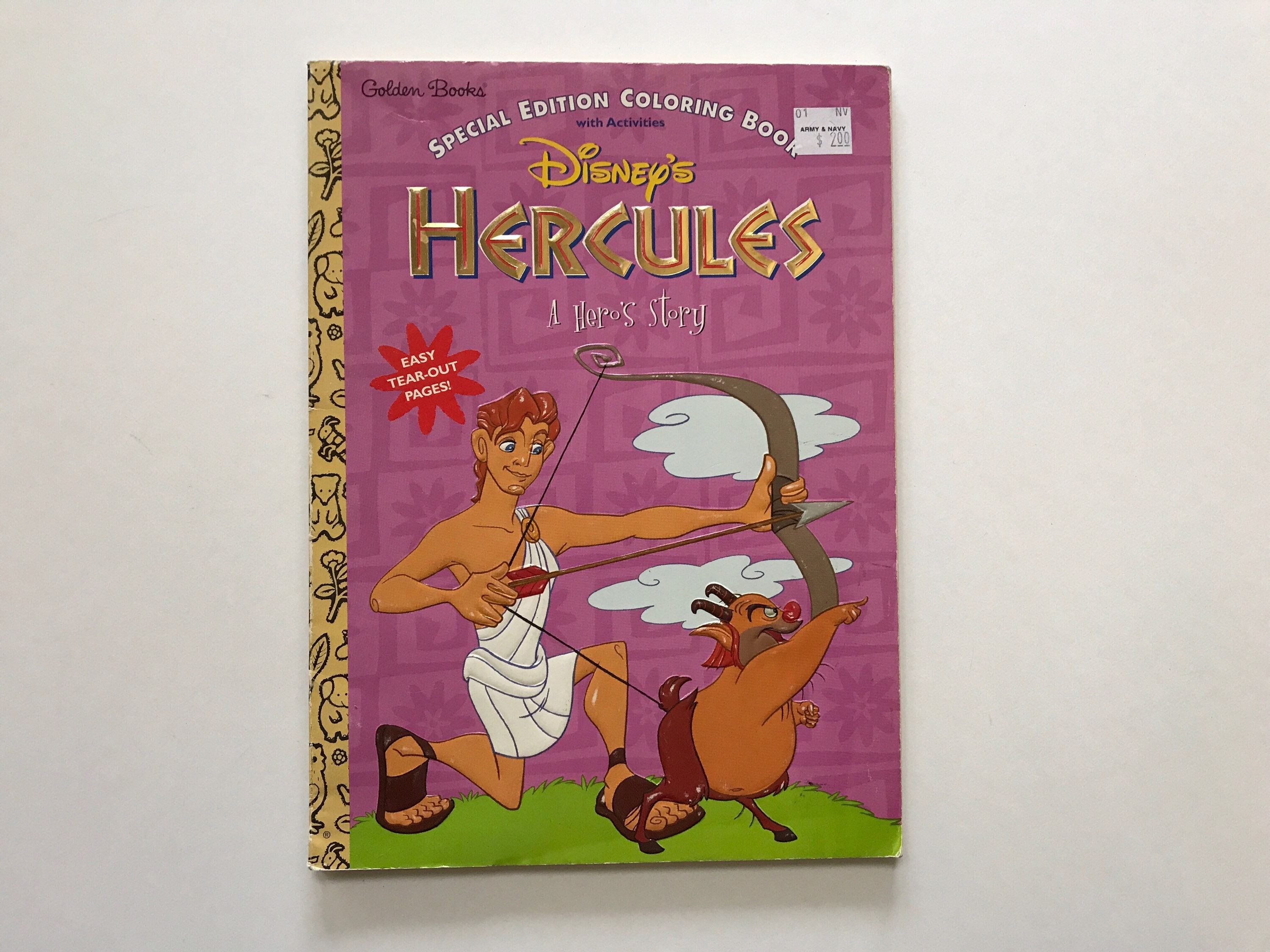 Hercules the coloring book