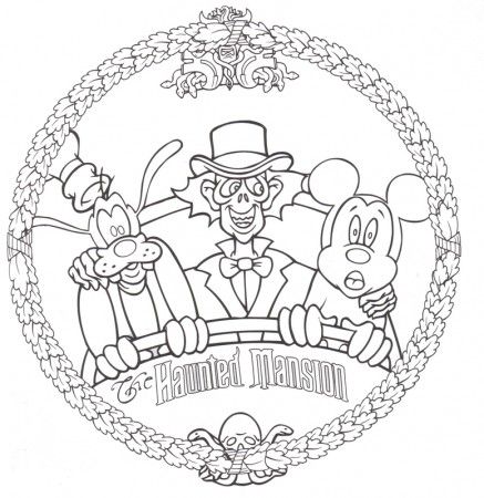 Free disney halloween coloring pages