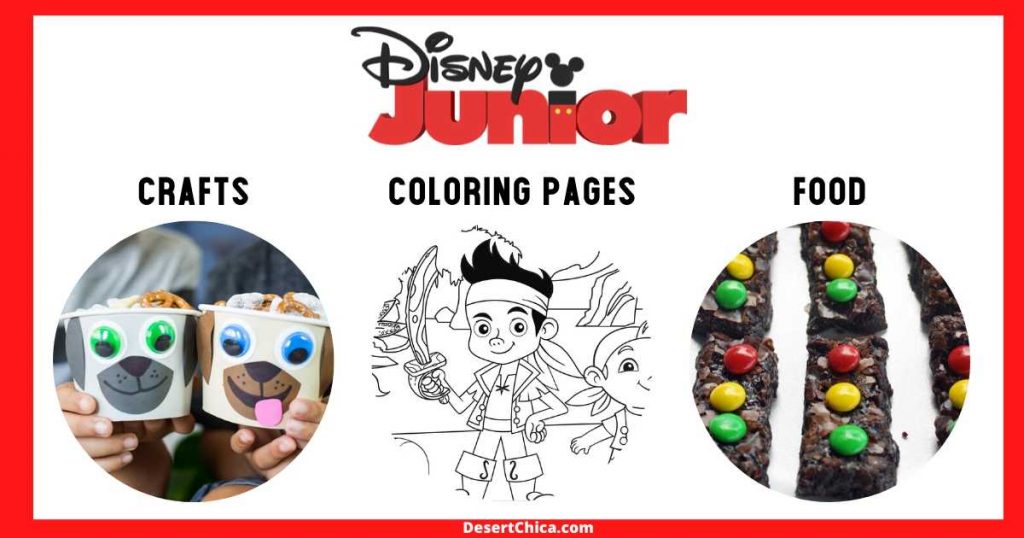 Disney junior tv shows coloring pages activities